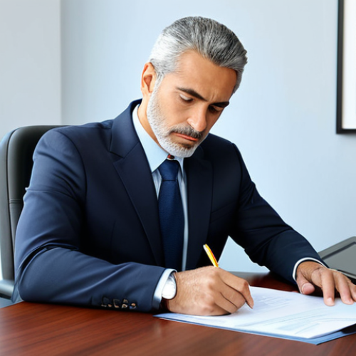 Home 29 **
"A legal professional in a modest business suit, sitting at a desk reviewing consumer rights documents in a bright, modern Spanish office. Safe for work, appropriate content, fully clothed, professional, perfect anatomy, natural proportions, high resolution."
**