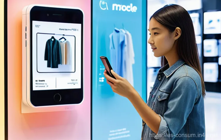소비자 행동 데이터를 활용한 시장 분석 - **Prompt 1: The Invisible Digital Compass**
    A diverse group of young adults and middle-aged indi...